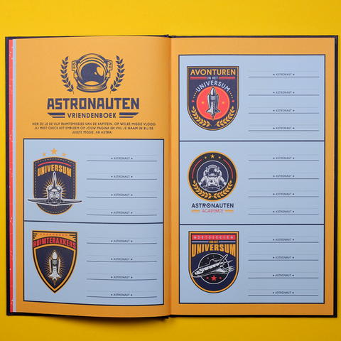 Astronauten vriendenboek