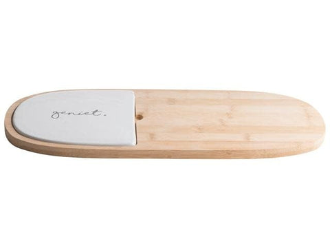 Serveerplank M - keramiek 45cm - geniet